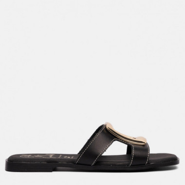 Oh My Sandals Sandalia plana en piel 5820-NEGRO