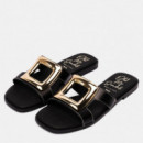Oh My Sandals Sandalia plana en piel 5820-NEGRO