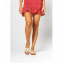 Oh My Sandals Sandalia con tacón bajo en piel 5872-TAUPE