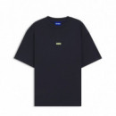 Hugo Blue Camiseta de manga larga 50509776-406