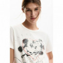Desigual Camiseta de corte regular 26SWTK42-1000
