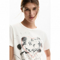 DESIGUAL Camiseta de Corte Regular 26SWTK42-1000