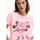 DESIGUAL Camiseta de Corte Regular 26SWTK42-3018