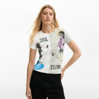 DESIGUAL Camiseta de Corte Regular 26SWTK45-1000