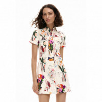 DESIGUAL Vestido de Manga Corta 26SWVW48-1008