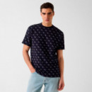 Camiseta con logo Jacquard