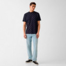 Camiseta con logo Jacquard