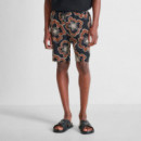 SHORT REGULAR FIT CON ESTAMPADO FLORAL