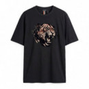 CAMISETA REGULAR FIT ESTAMPADO TIGRE