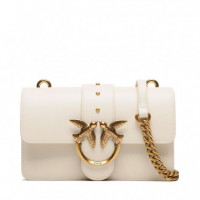 Bandolera Mini Love One Blanca PINKO para Mujer