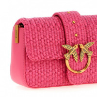 Bandolera Love One Mini Slouchy Rafia  PINKO