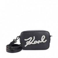 Mini Bolso de Mano con Pedrería  KARL LAGERFELD
