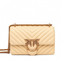 Bolso Love One Mini Dc Sheep Nappa Chevron  PINKO