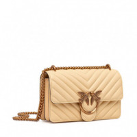 Bolso Love One Mini Dc Sheep Nappa Chevron  PINKO