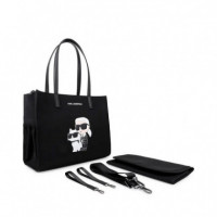 Bolso Cambiador para Bebé con Estampado de la Marca  KARL LAGERFELD