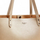 Bolso shopper efecto piel
