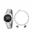 Juego de Reloj y Pulsera Ikon  KARL LAGERFELD