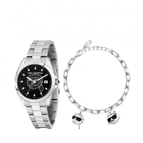 Juego de Reloj y Pulsera Ikon  KARL LAGERFELD