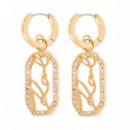 Pendientes de Gota Pavé de Signature  KARL LAGERFELD