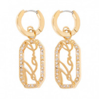 Pendientes de Gota Pavé de Signature  KARL LAGERFELD