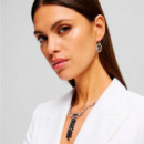 Pendientes de Gota Pavé de Signature  KARL LAGERFELD