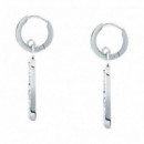 Pendientes de Gota Pavé de Signature  KARL LAGERFELD