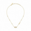 Collar de Cristal con Colgante de Signature  KARL LAGERFELD