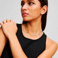 Collar de Cristal con Colgante de Signature  KARL LAGERFELD