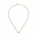 Collar Con Doble Cadena Y Cristales