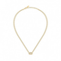 Collar con Doble Cadena y Cristales  KARL LAGERFELD