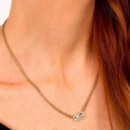 Collar Con Doble Cadena Y Cristales