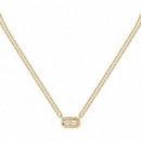 Collar Con Doble Cadena Y Cristales