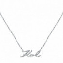 Collar de Colgante de Signature Pavé  KARL LAGERFELD