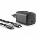 Cargador de Portátil NGS BUD GaN USB-C 65W con 5 Conectores y Cable USB-C 1.5M Negro