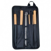 Set de Utensilios para Barbacoa CAMPINGAZ de 5 Piezas con Estuche