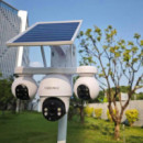 V380MAX P19SE-4G V380 Pro Cámara de Seguridad Triple con 4G y Panel Solar