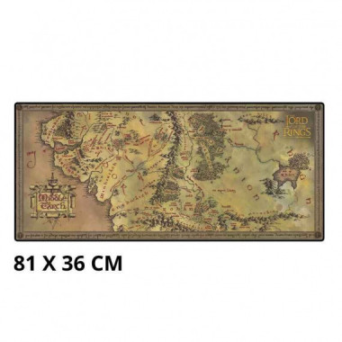 Alfombrilla XL mapa El se&ntilde;or de los anillos