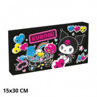 Lienzo Luminoso Kuromi 15X30CM  PALADONE