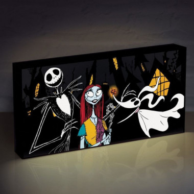 Lienzo luminoso pesadilla antes de navidad 15x30cm