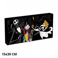 Lienzo Luminoso Pesadilla Antes de Navidad 15X30CM  PALADONE