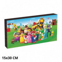 Lienzo Luminoso Super Mario 15X30CM  PALADONE