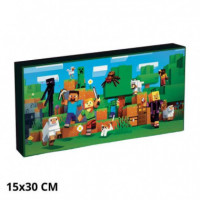Lienzo Luminoso Minecraft 15X30CM  PALADONE