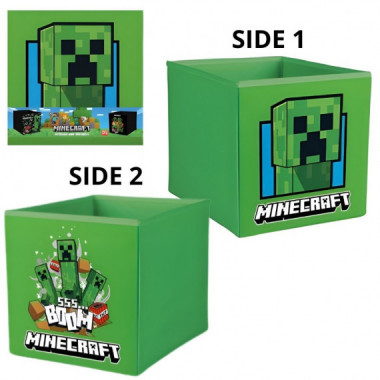 caja plegable de tela minecraft