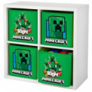 caja plegable de tela minecraft