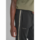 Jogger ANTONY MORATO Negro Bandas Laterales Pb