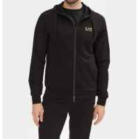 Sudadera EA7 Emporio Armani Negra Logo Dorado Pb  ARMANI EXCHANGE