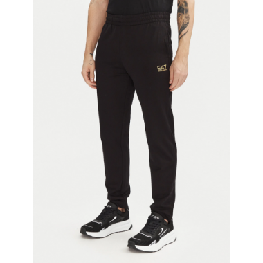 Jogger EA7 Emporio Armani negro logo dorado PB