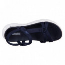 SKECHERS GO WALK FLEX SANDAL SUBLIME-NAVY