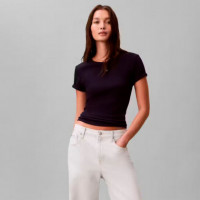 Camiseta Monogram Patch Slim  CALVIN KLEIN