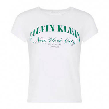 Camiseta slim con logo universitario